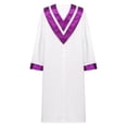 thumbnail image 2 of Rswnyirn Robe Élégante d'Église pour Femmes Hommes Prêtres Luthériens Prédicateurs Robes de Ministre Robe de Soirée Violette M/160, 2 of 5