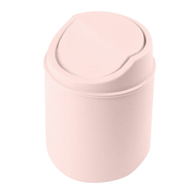 Mini Poubelle de Bureau à Couvercle Rabattable pour Déchets pour Cuisine Salon Petit Seau de Rangement