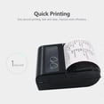 thumbnail image 3 of Amdohai 58mm Mini Portable Thermal Receipt Printer, USB & BT, Black, 1 Count, 3 of 7