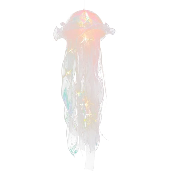 Meitianfacai Handheld Luminous Jellyfish Lantern With Colorful Ribbon Flashing Light Night Light Stall Market Jellyfish Light