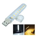 thumbnail image 3 of Lampe LED USB Portable Mini 8 Leds Éclairage Veilleuse d'Ordinateur Blanc/blanc Chaud, 3 of 5