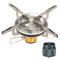thumbnail image 1 of Lixada Ultralight Portable Outdoor Camping Gas Stove with Gas Tank Adapter Converter Hiking Backpacking Picnic Cooking Stove 3500W, 1 of 8