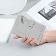 thumbnail image 3 of Card Holder Pouch Women Purse Versatile Women‘s Purse with Button Closure Solid Color Card Holder Wallet Portable Changes, 3 of 5