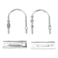 thumbnail image 2 of Antenna Mast Clamp Strong and Secure, Versatile Mounting, All Weather, Easy Installation for Mast with Double Antenna Mast Clamp Kit Iron V Jaw Block, U, 2 of 8