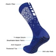 thumbnail image 3 of Graflsoa Hexagon Mesh Design Soccer Socks with Cushioned Sole, Grey - Chinlon & Spandex, Size 38-45, Multi-Color Options, 3 of 6