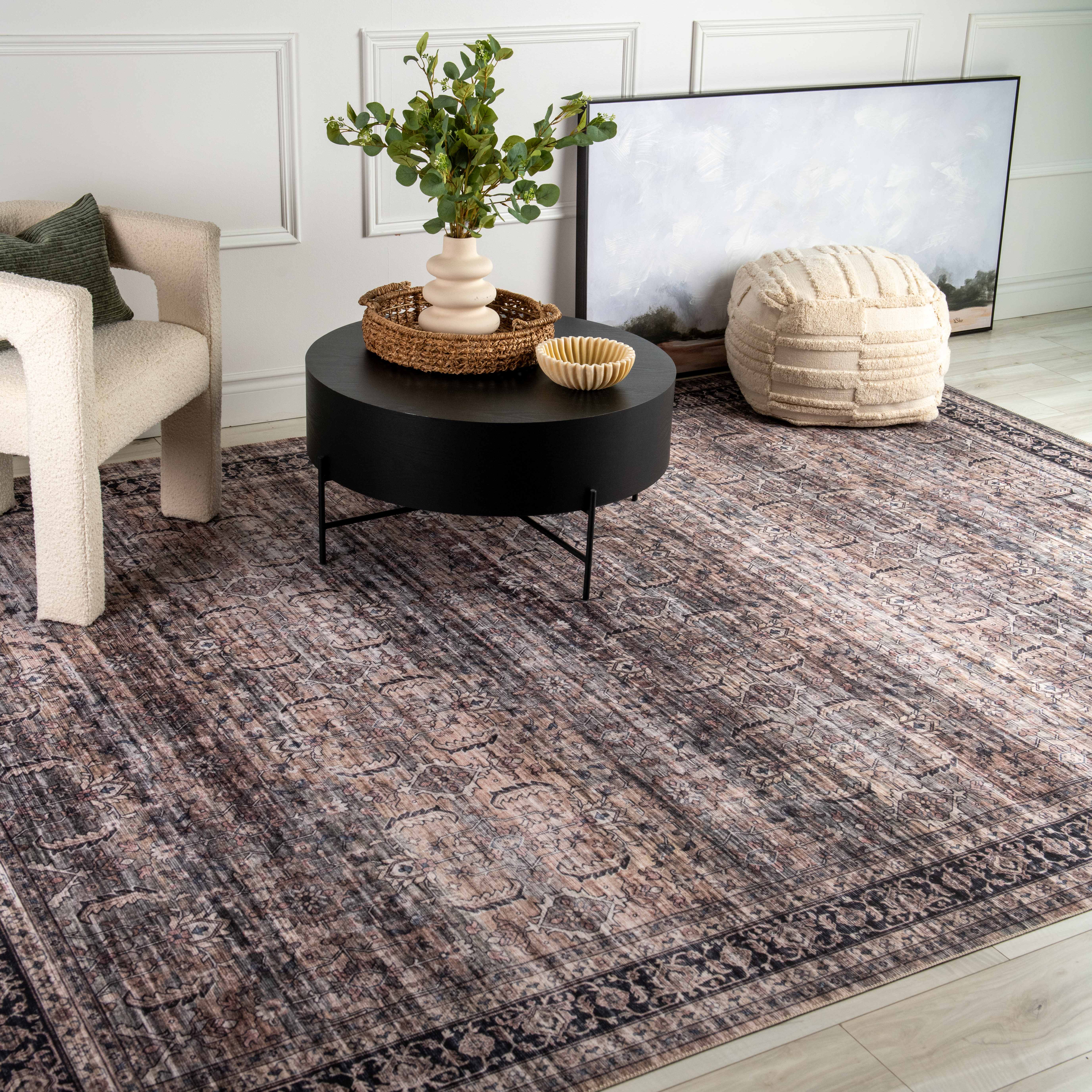 Rug Branch Collection Emir Tapis traditionnel oriental déperlant hydrofuge