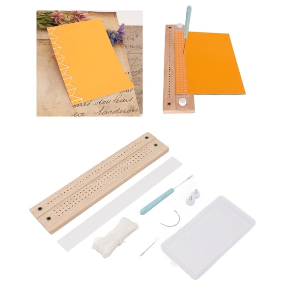 Book Binding Tools, Adjustable Stapling Spacing Book Binding Kit Stitching Punch Guide Time Saving for Scrapbooking Pages for Planners