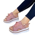 thumbnail image 1 of Women Chunky Platform Sandals Excellent Durability For Women  37 Black, 1 of 5