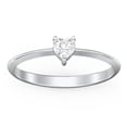 thumbnail image 2 of Heart Birthstone Ring - Cubic Zirconia / White Topaz (April), 2 of 6