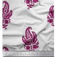 thumbnail image 1 of Soimoi Poly Georgette Fabric Floral & Paisley Block Print Sewing Fabric Yard 42 Inch Wide, 1 of 3