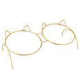 thumbnail image 4 of 2PCS Glass Pet Bowl Neck Protection Cat Water Bowl Cat Food Bowl with Iron Stand, 4 of 10