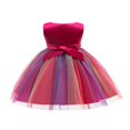 thumbnail image 4 of Robes Sans Manches à Sequins pour Bébé Fille Robe Princesse Arc-en-Ciel Robe de Soirée Tutu, 4 of 4