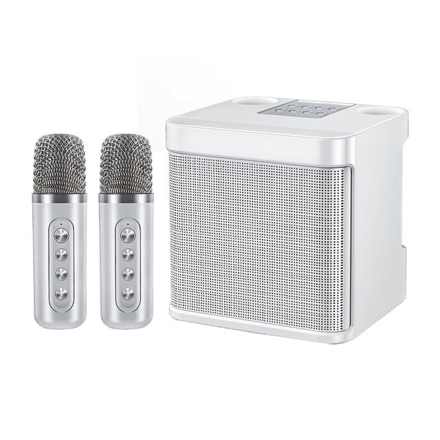 Thinsony Haut-Parleur Bluetooth Portable pour Enfants avec Puce Intégrée Intelligente Anti-Gémissement, Système PA, Blanc