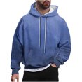 thumbnail image 1 of Rbaofujie Chandails à Capuche et Chandails Mode pour Hommes Hommes Décontracté Mode Chandails à Capuche Col Rond Imprimé Chandail à Enfiler Manches Longues Hauts Chandail Chemises de Pêche pour Hommes, 1 of 6