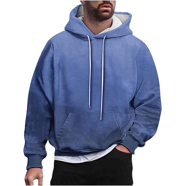 Rbaofujie Chandails à Capuche et Chandails Mode pour Hommes Hommes Décontracté Mode Chandails à Capuche Col Rond Imprimé Chandail à Enfiler Manches Longues Hauts Chandail Chemises de Pêche pour Hommes