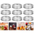 thumbnail image 4 of SHISUYAN 20pcs Mason Jar Lids Multipurpose Covers for Cans and Jars Silver Color, 4 of 8