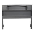 thumbnail image 1 of Bowery Hill Full Wood Bookcase Headboard with Device Charger in Gray, 1 of 7