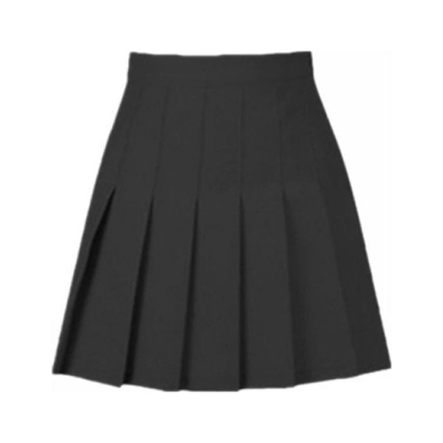 Jupe de Tennis pour Femme Fille Blanche Taille Haute à Carreaux Patineuse Évasée Plissée Mini Robe m Minuit