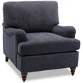 thumbnail image 1 of Fauteuil de Transition en Tissu Polyester Bleu Marine Clarendon Rembourré, 1 of 10