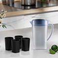 thumbnail image 4 of Plastic Pitchers with Handle and Lid,3L Large Pitchers for Drinks,Fridge Door Water Jug with Handle Plastic Pitcher with Flip Top Lid Perfect for Making Teas and Juices,Cold Drinks Iced Tea Pitcher, 4 of 8