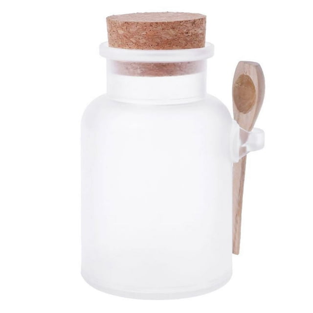 EASTIN Ensemble de Bouteilles de Sel de Bain à Récurer Bouteille ABS Pot Scellé Bain Contenant Givré