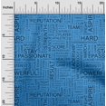 thumbnail image 2 of oneOone Georgette Viscose Orange Fabric Writing Font Craft Projects Decor Fabric Printed By The Yard 42 Inch Wide, 2 of 5