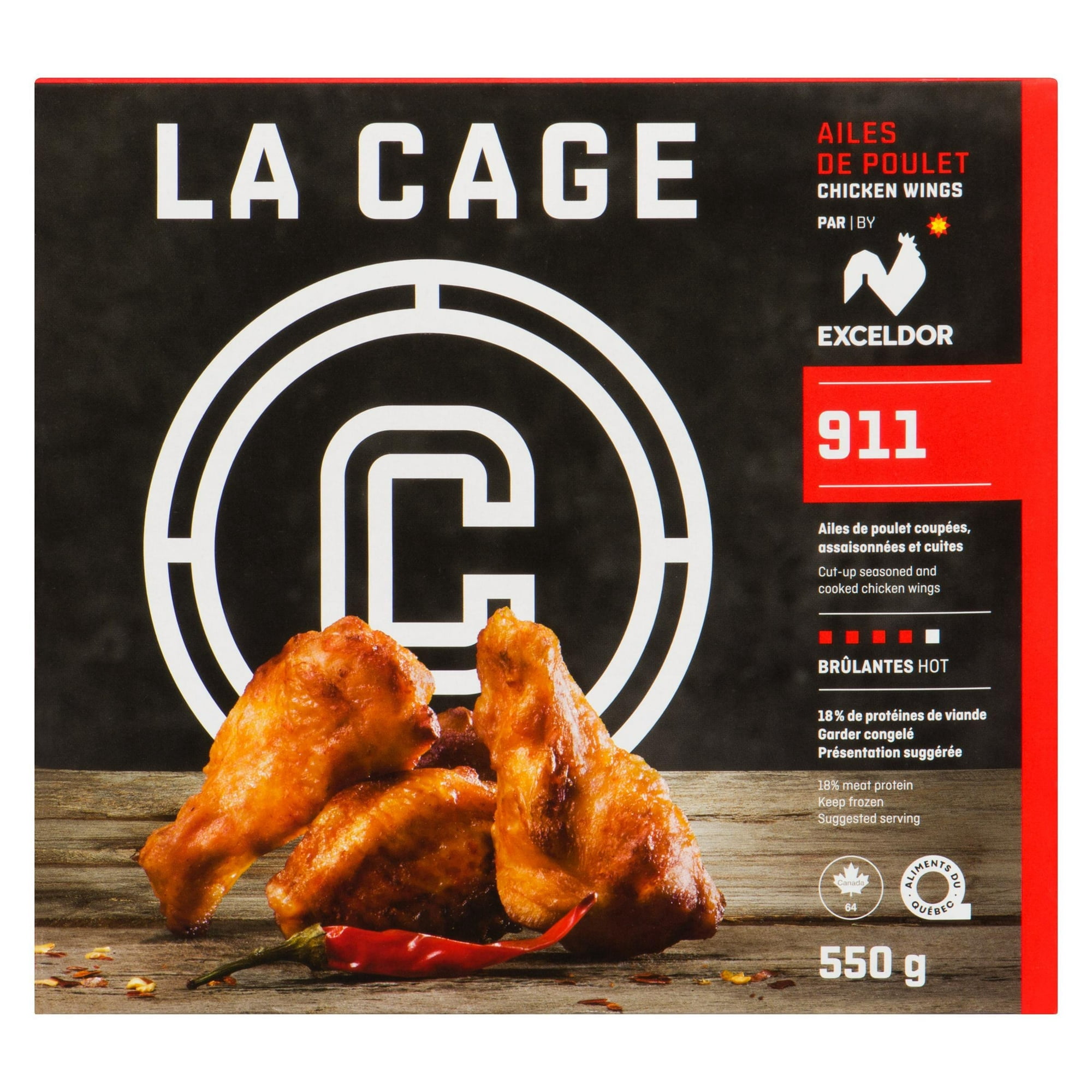 Ailes de poulet 911 La Cage 550g