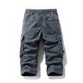thumbnail image 4 of Styesk Mens Shorts Men's Stretch Cargo Shorts Casual Drawstring Classic Summer Short With Multi Pockets, 4 of 4