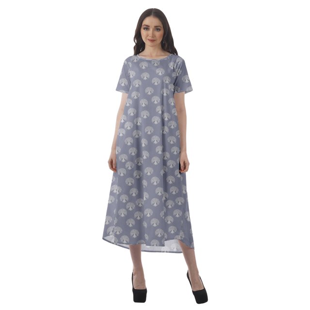 Moomaya Tenues d'Été Femmes Coton Flex Imprimées Robes Décontractées
