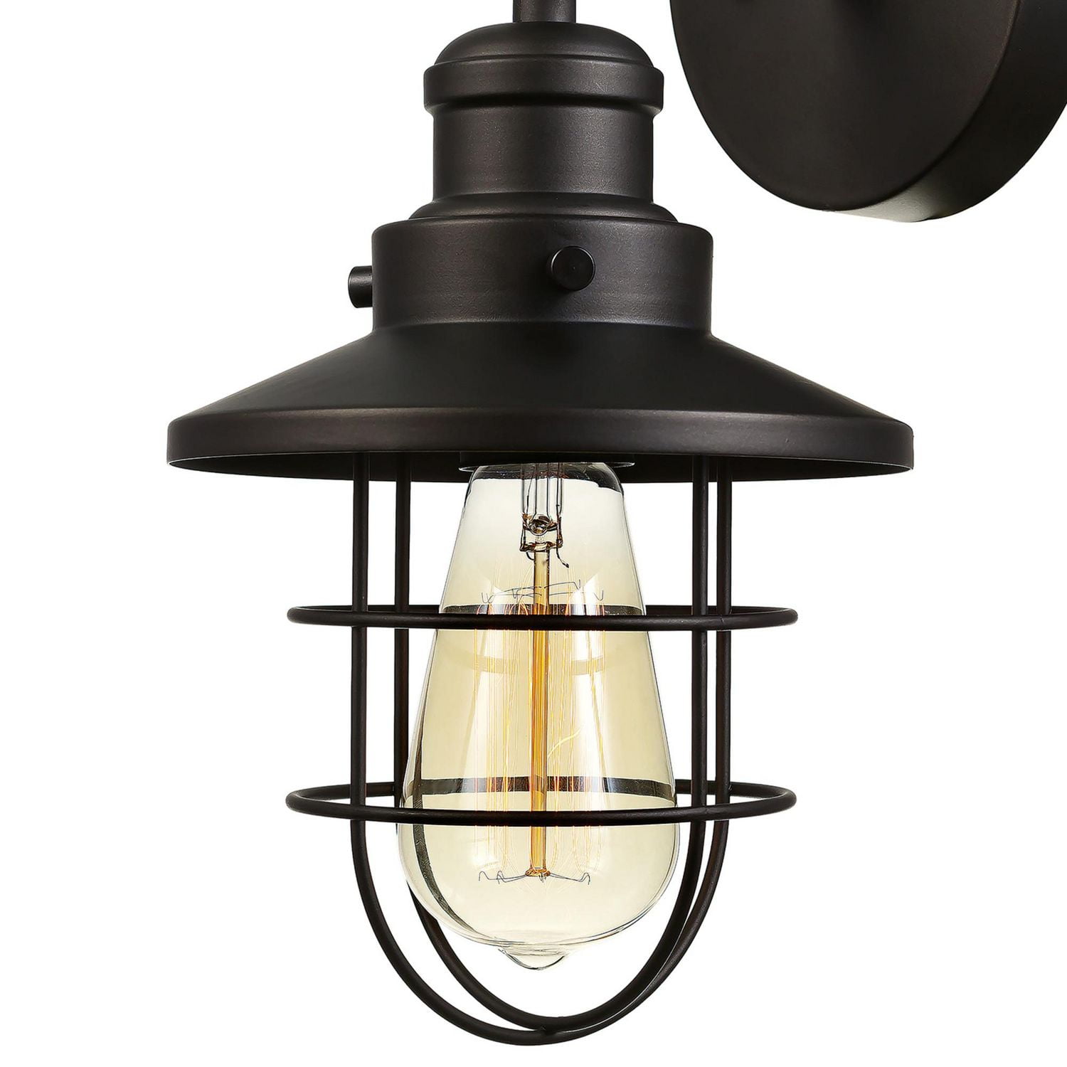 Globe Electric Applique murale à 1 ampoule, collection Beaufort, fini en bronze foncé