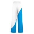 thumbnail image 3 of Yuyuzo Women's High Waisted Wide Leg Color Block Lounge Pants with Pockets, 3 of 4