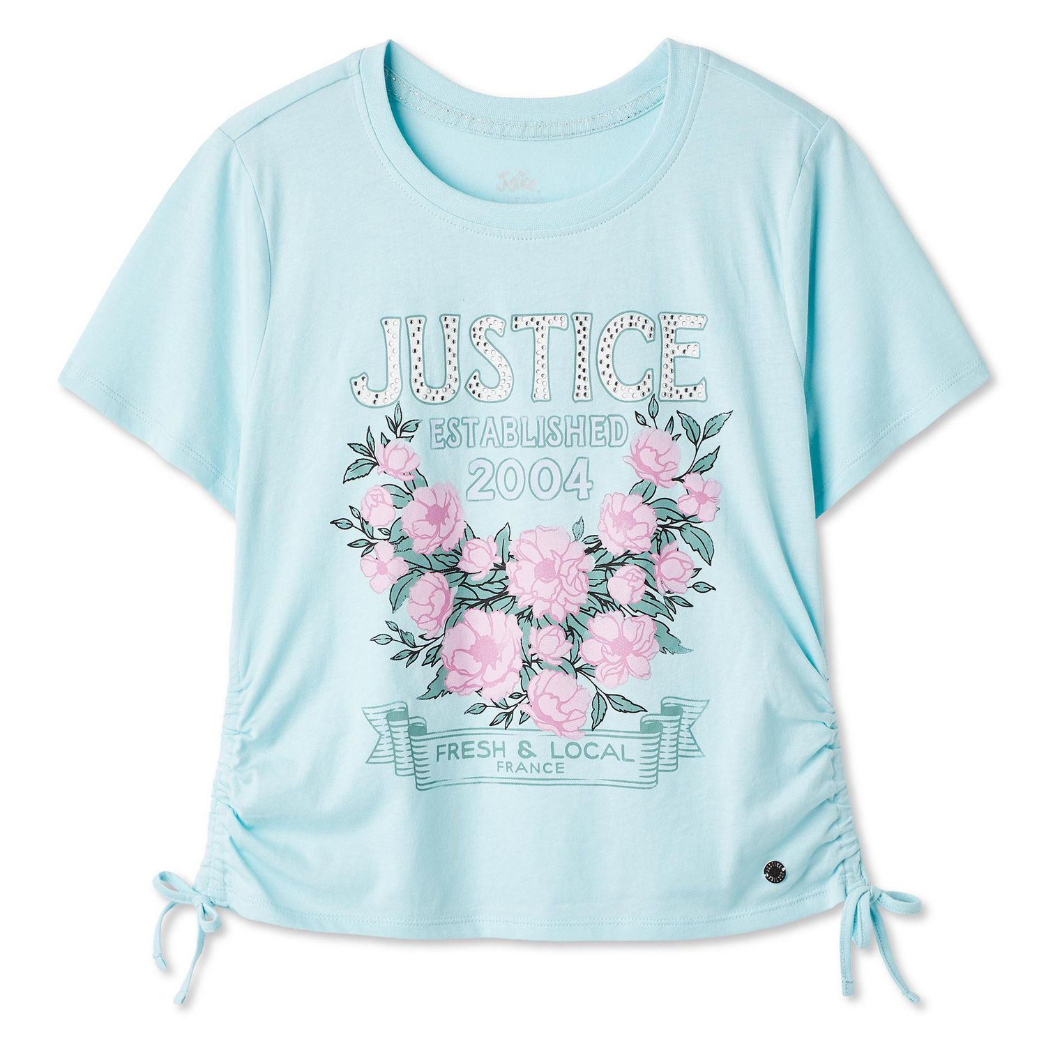 T-shirt à imprimé graphique Justice pour filles