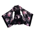 thumbnail image 4 of Esquirla Japanese Floral Short Kimono Robe Blossom Bathrobe Cosplay Fancy Dress for Theme XXXL, 4 of 8