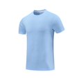 thumbnail image 2 of Styesk T Shirts for Man Men's Summer Solid Color Short Sleeved Outdoor Running Sports Ice Breathable Short Sleeved, 2 of 3