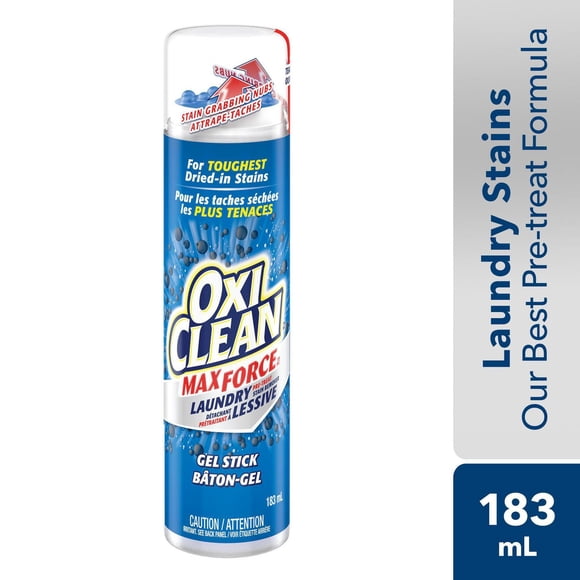 OxiClean MaxForce Gel Stick Enzyme Stain Remover, Colour Safe, Chlorine Bleach Free, Fragrance Free, 183 ml