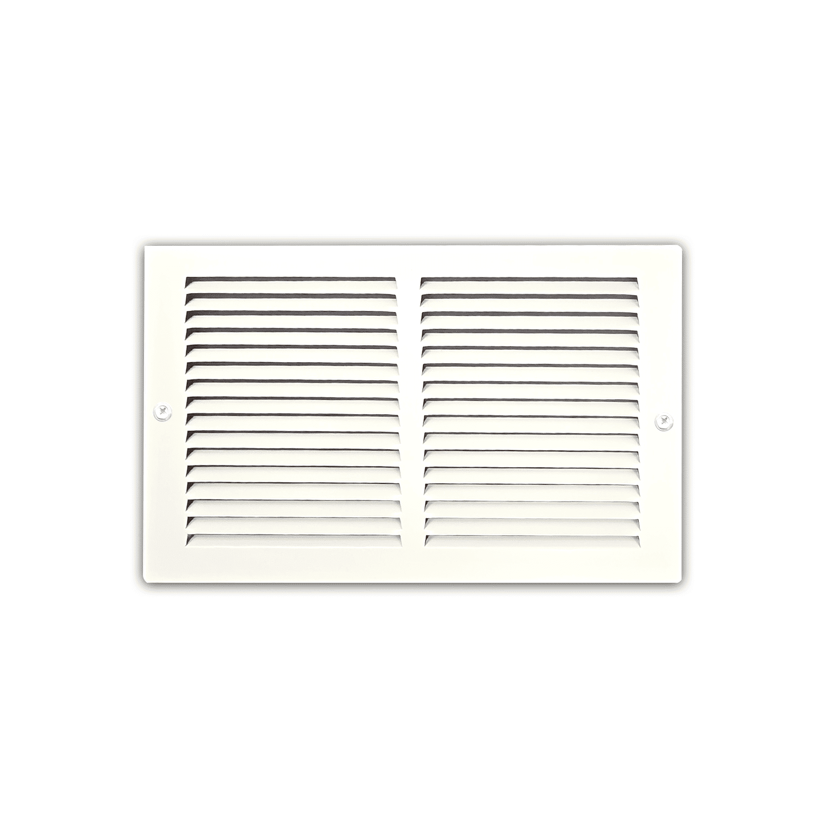 Air Return Grille 1 RA 14″x8″ for Sidewall and Ceiling – Steel Return Air Vent Duct Cover with Screws, Powder-Coated White Finish, Fits Standard Duct Openings, Outer Size 15-3/4″x9-3/4″
