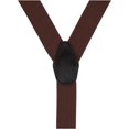 thumbnail image 2 of CTM®  1.375 Inch Wide Solid Color Y-Back Button-End Suspenders (Men's), 2 of 3