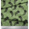 thumbnail image 2 of Soimoi Rayon Fabric Floral & Peacock Feather Print Fabric by Yard 42 Inch Wide, 2 of 3