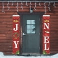 thumbnail image 4 of 1 Pair Christmas Couplets Eye-Catching Clear Pattern Door Hanging Banner Couplets for Home Festive Decorations, 4 of 9