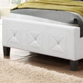 thumbnail image 2 of Aerys Crystal Tufted Upholstered Double Bed , White, 2 of 3