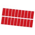thumbnail image 1 of Unique Bargains 20 Pcs Reflective Stickers, 3.11"x1.18" Rectangle Shape Safety Tape Reflector Universal for Cars Trucks Trailers Waterproof PET Red, 1 of 7