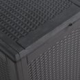 thumbnail image 5 of vidaXL Coffre de Rangement de Jardin 90 L Noir en Rotin PP, 5 of 5