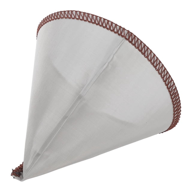 Filtre à Café Réutilisable en Acier Inoxydable, Forme Cône, Maille de Filtration Fine, Filtre Sans Papier pour Ustensiles de Café Infusé à la Main