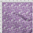thumbnail image 4 of oneOone Polyester Lycra Purple Fabric Florals Craft Projects Decor Fabric Printed By The Yard 56 Inch Wide, 4 of 4