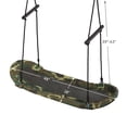 thumbnail image 4 of Costway Saucer Tree Swing Surf Kids Outdoor Adjustable Oval Platform Swing Set w/ Handle Camouflage green, 4 of 10