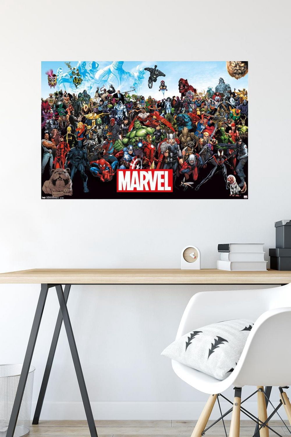 Marvel Comics - Le Marvel S'Aligner 14.725" x 22.375" Affiche Murale avec Montures d'Affiche, par Trends International
