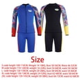 thumbnail image 4 of Split Wetsuit Kids Front Zip Keep Warm Swimsuit for Summer Water Parks Kayak Blue Color M, 4 of 10