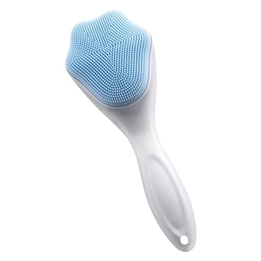 EARKITY Silicone Face Scrubber Exfoliating Brush, Manual Handheld Facial Cleansing and Blackhead Scrubber, Soft Bristles Waterproof for Face Skincare