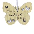 thumbnail image 1 of Ornements de Soleil Papillon avec Phrase Française, 1 of 1