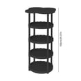 thumbnail image 4 of Sentmoon Corner Storage Corner Bookshelf Cream Style Sofa Side Table Living Room Small Coffee Table Floor-to-ceiling Movable Storage Table Four-leaf Cloud Shelf, 4 of 7